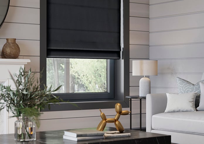 Windermere, Charcoal - Twist&Fit Roman Blind - Image 5